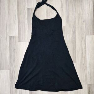 Patagonia Womens Black Dress XS Halter Organic Cotton